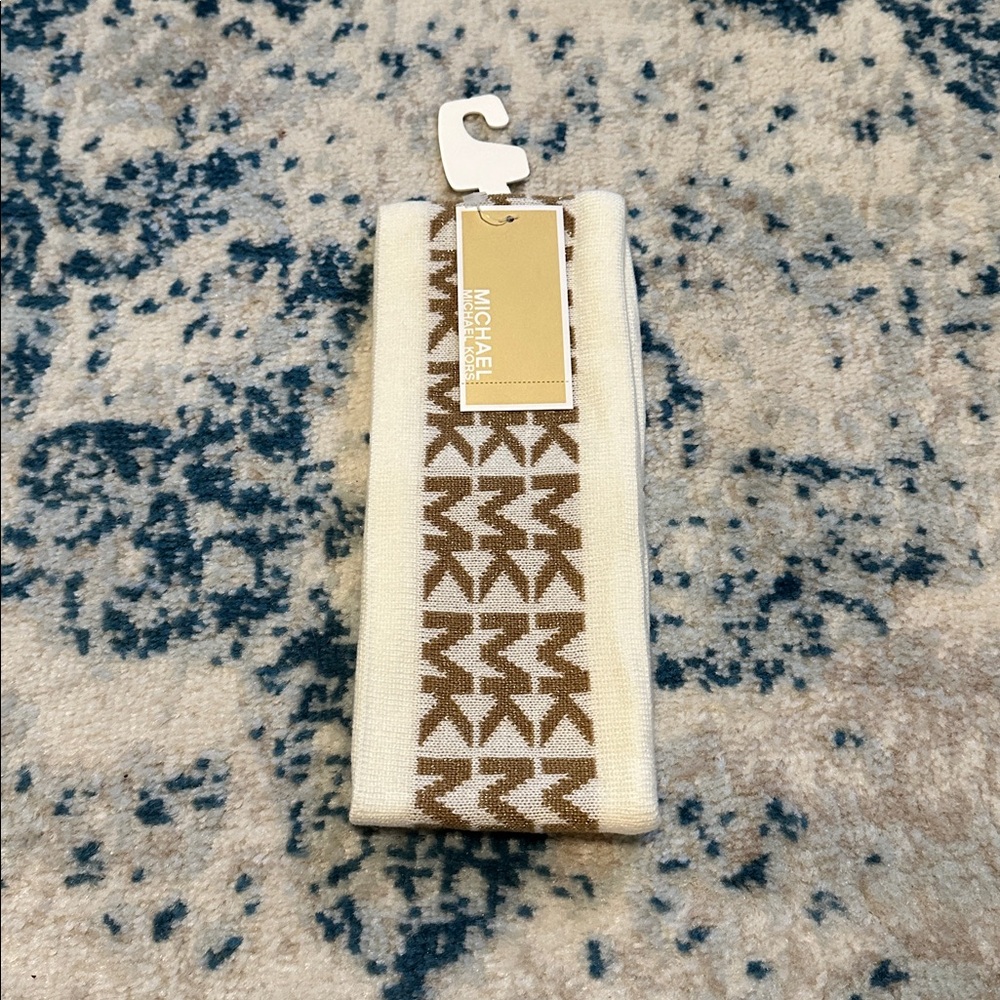 Michael Kors Ivory and Chocolate NWT Headband cute - Picture 2 of 6